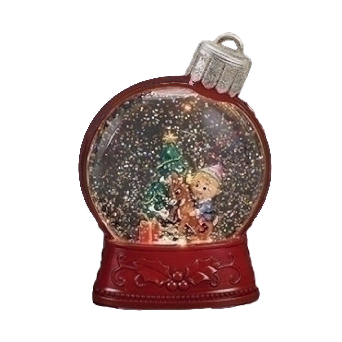 Lighted Rudolph Shimmer Ornament - Hermie