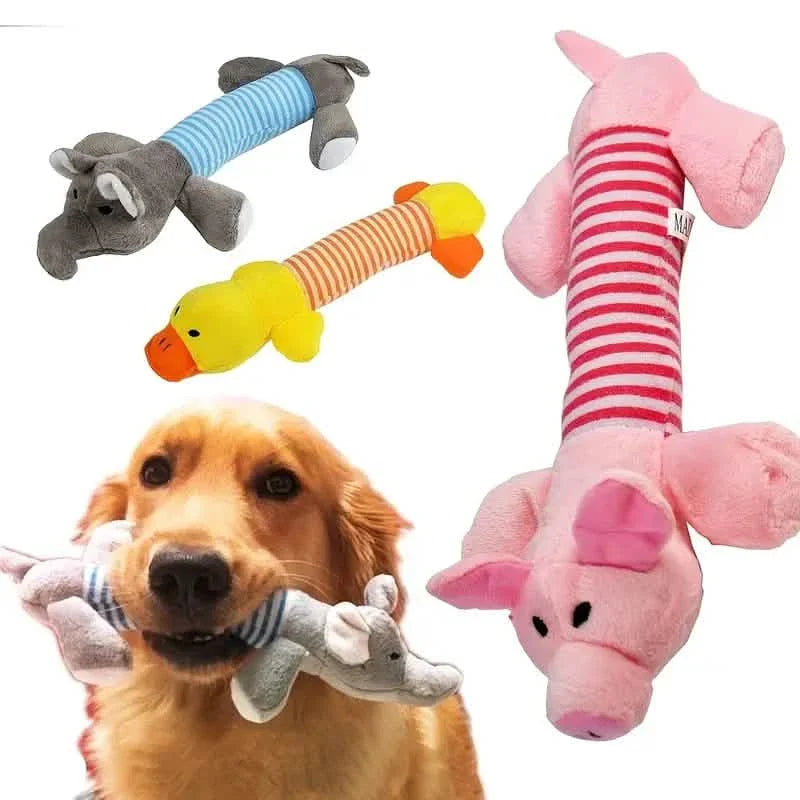 Plush Dog Toys Squeak Chew Sound Toy