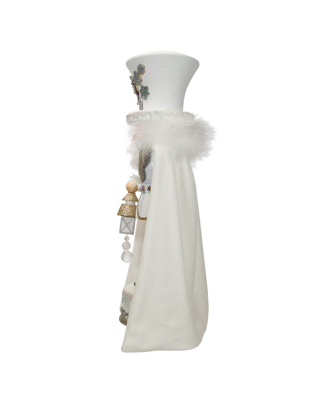 Hollywood Nutcrackers White Snowflake LED Soldier Nutcracker