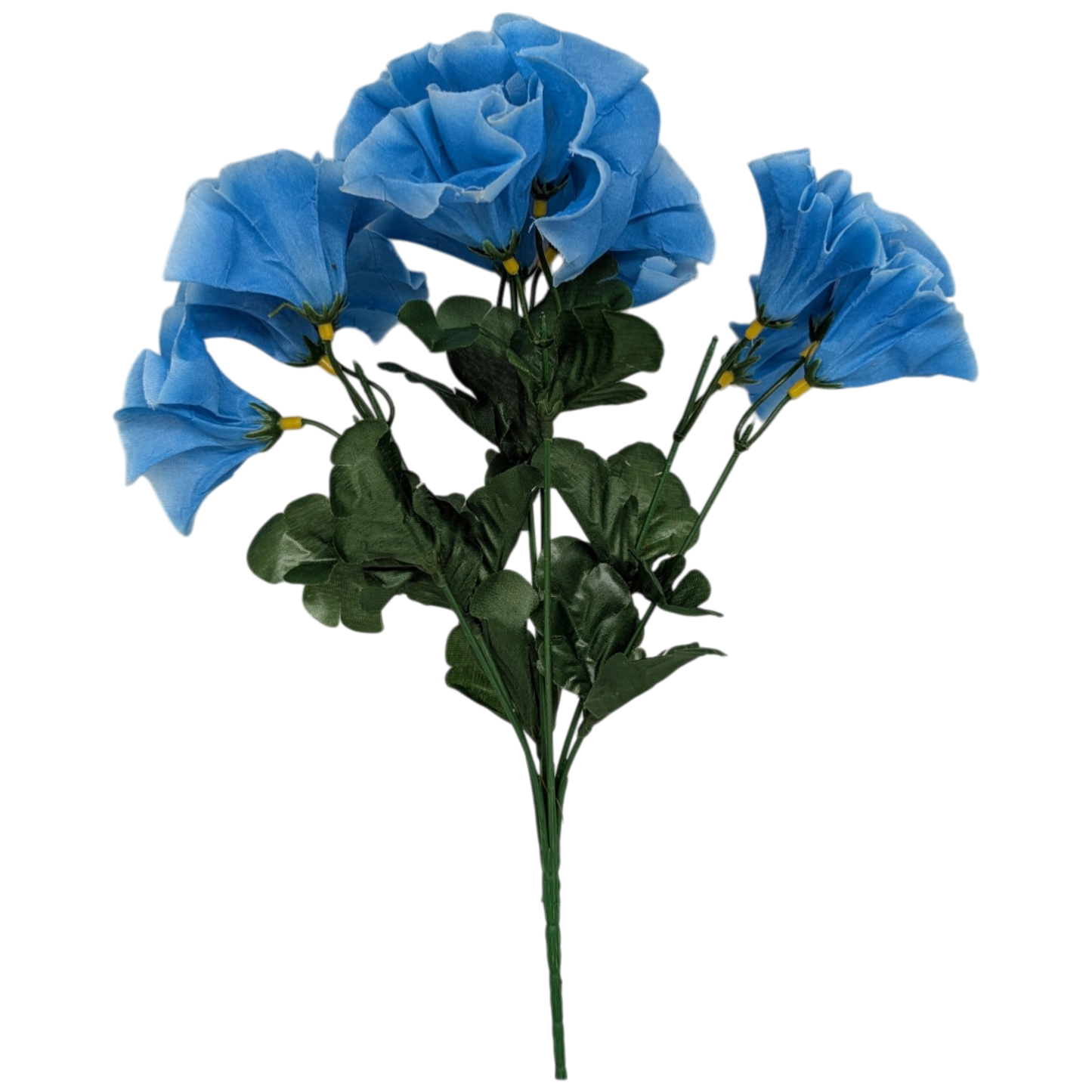 15-Inch Faux Blue Petunia Bush