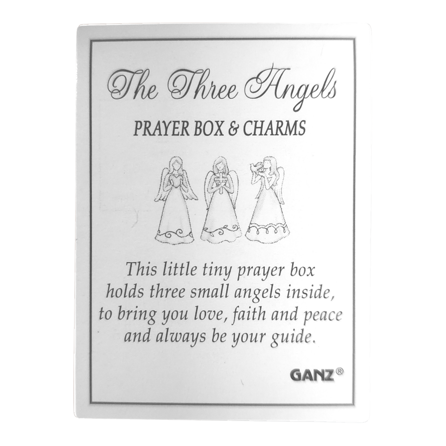 The Three Angels Prayer Box  Charm