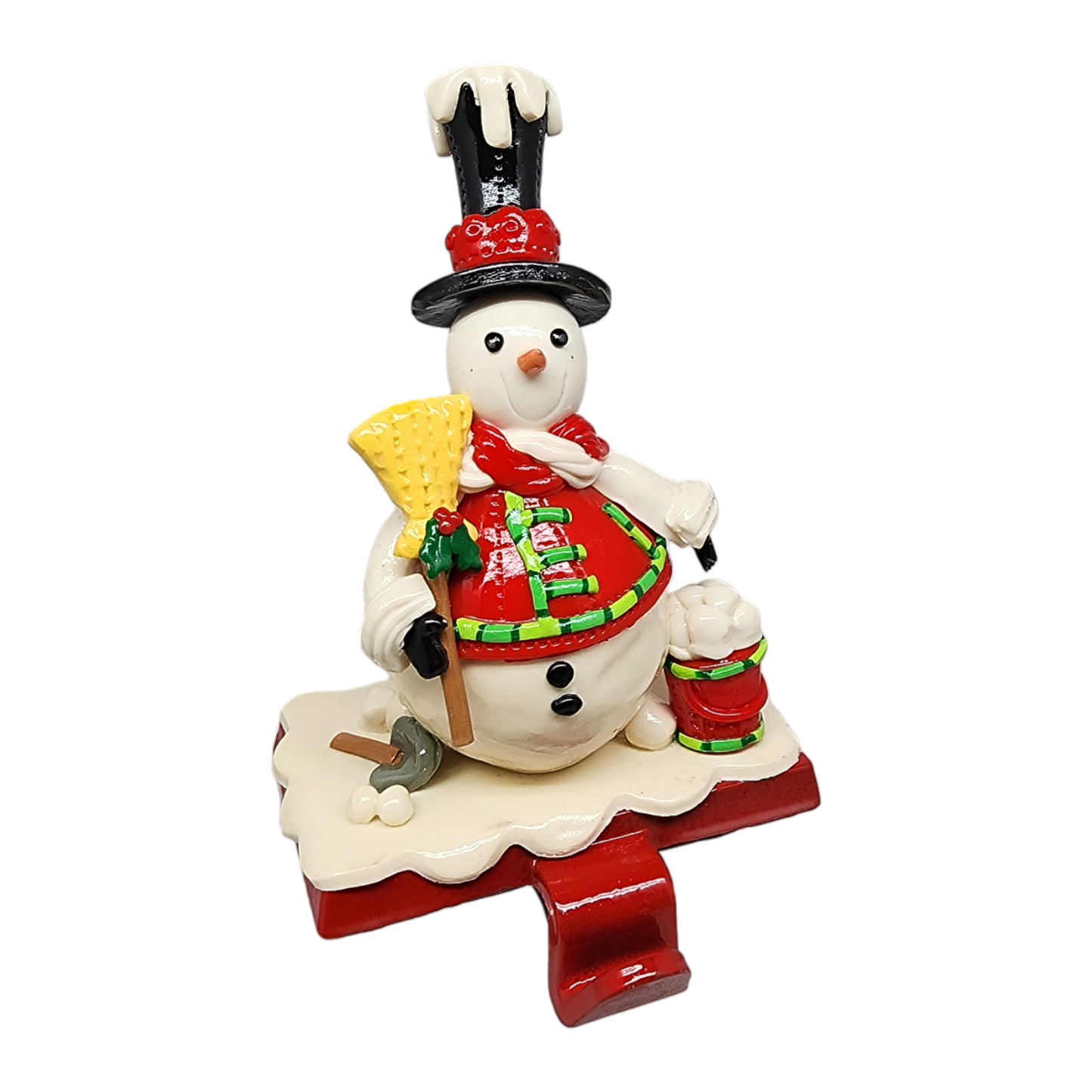 Whimsical Snowman Stocking Hanger