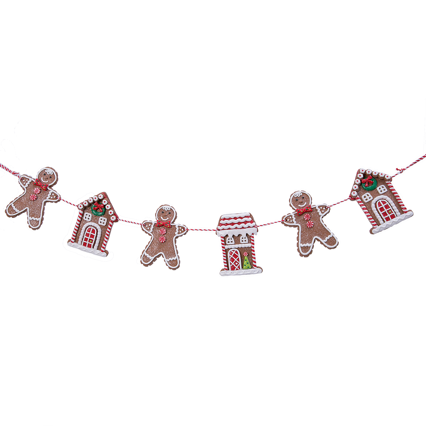 Holiday Gingerbread Figurine Garland