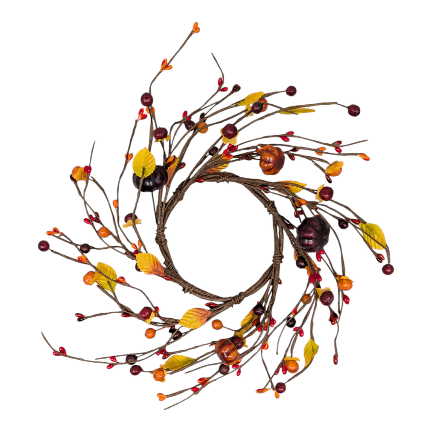 Autumn Pumpkin Candle Ring - 4" opening
