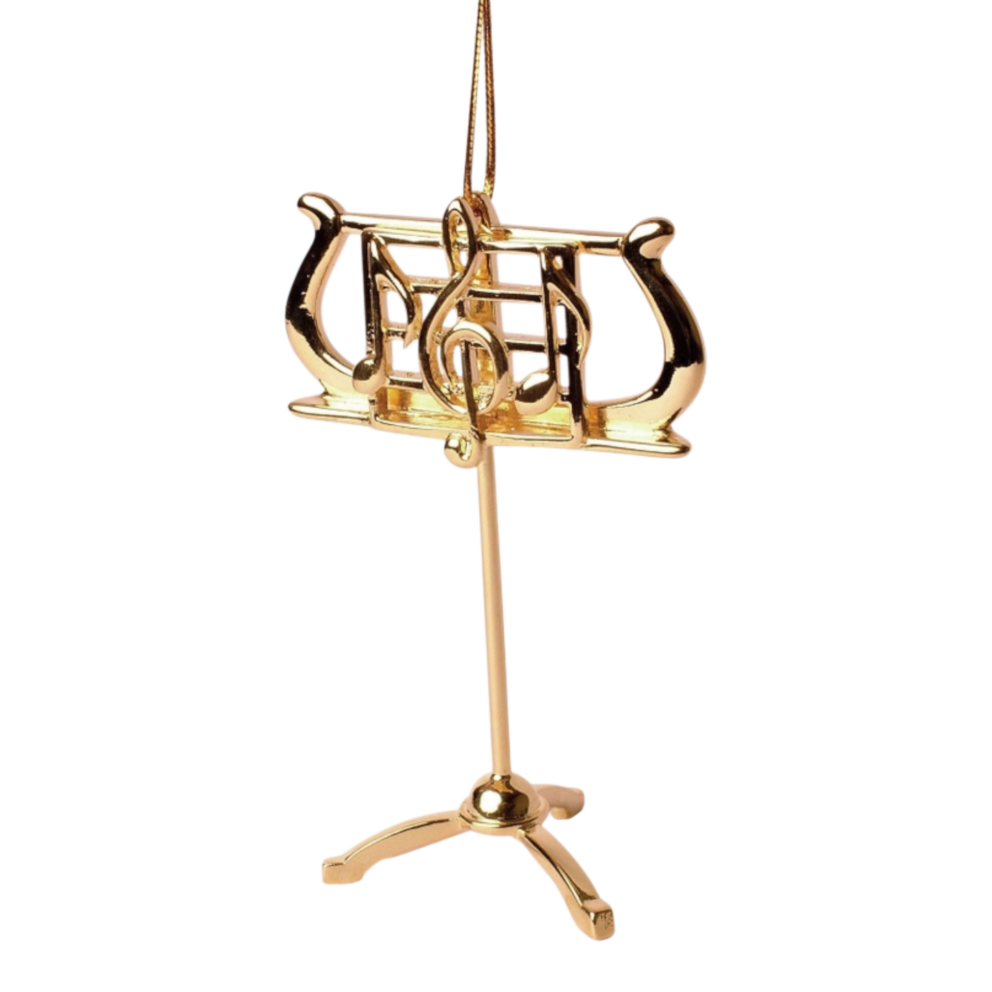 Music Stand Ornament - Gold - 3.5 Inch