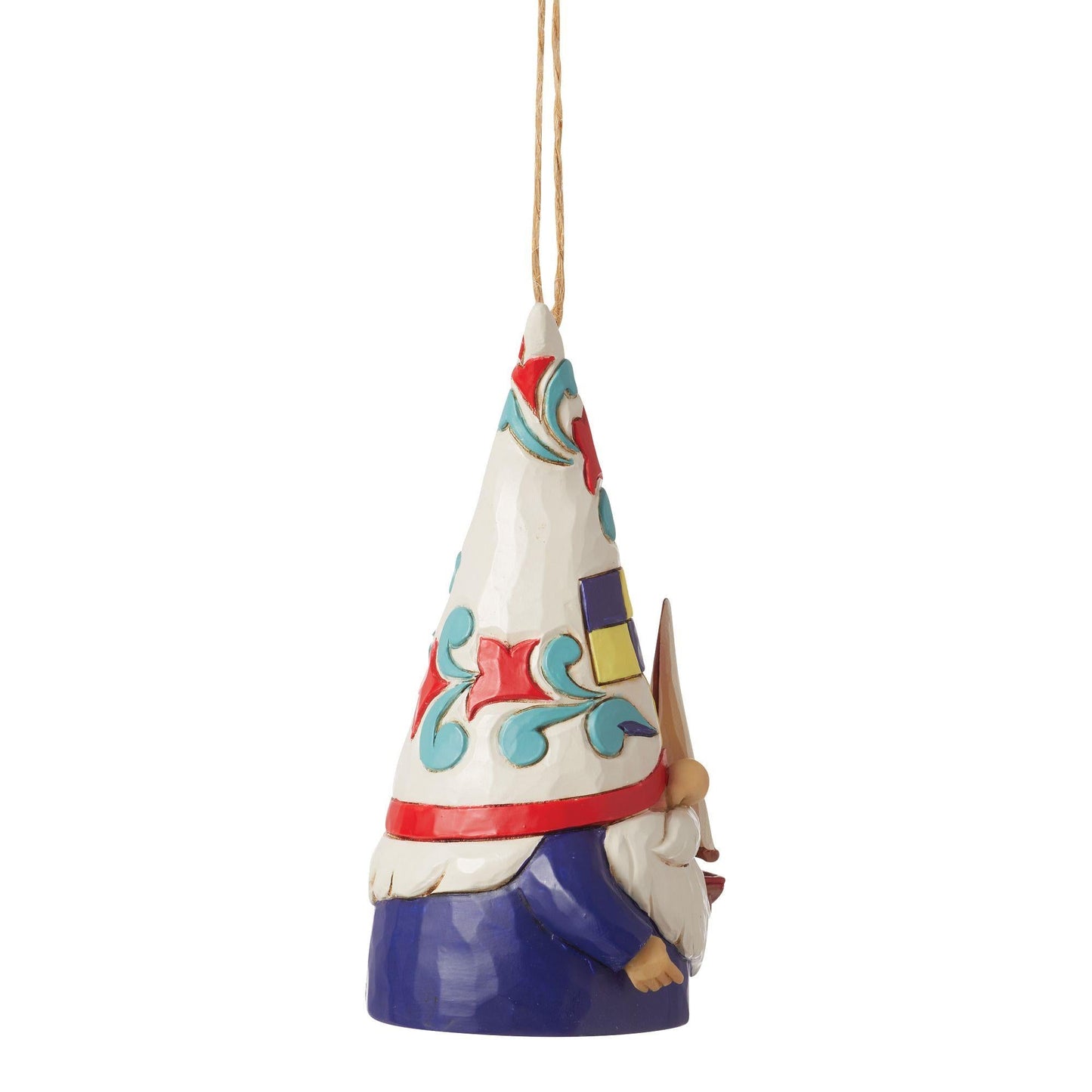 Gnome Holding Sailboat Ornament