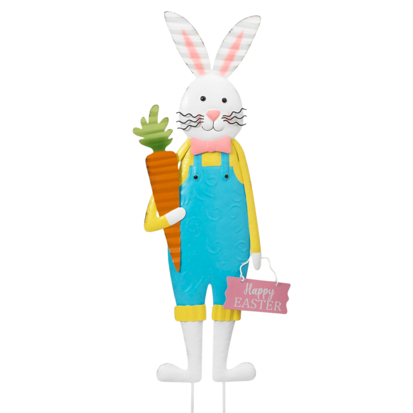 Metal Easter Bunny Yard Stake -