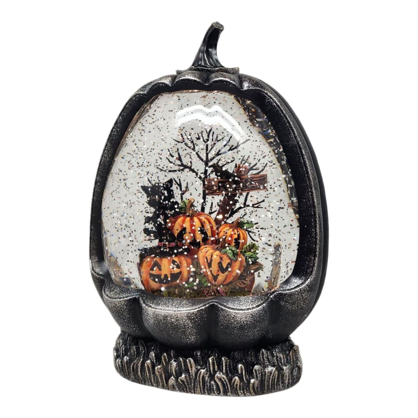 Pumkpin Patch Lighted Waterglobe Pumpkin