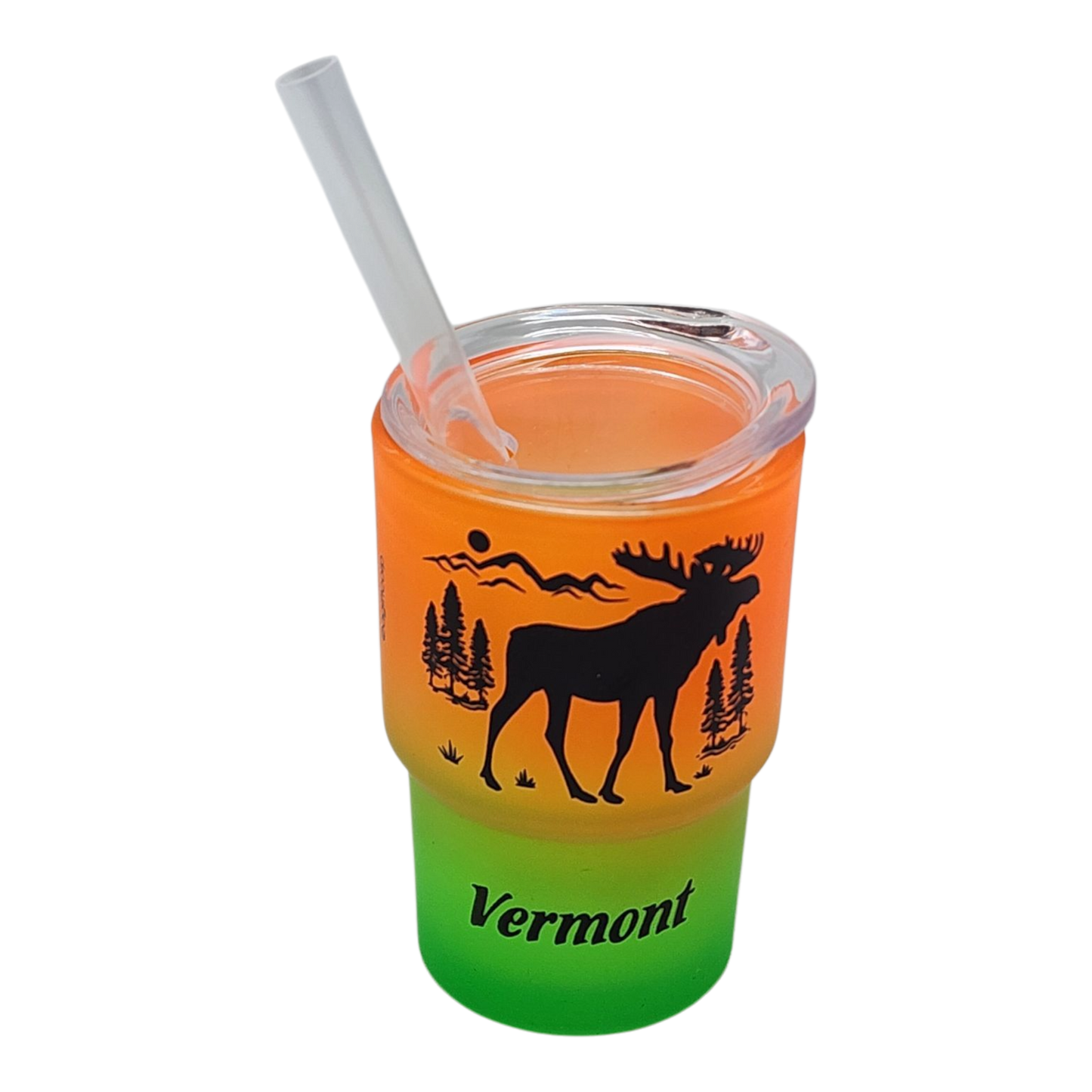 Vermont Glass Moose 2oz Shooter - Twilight Chill