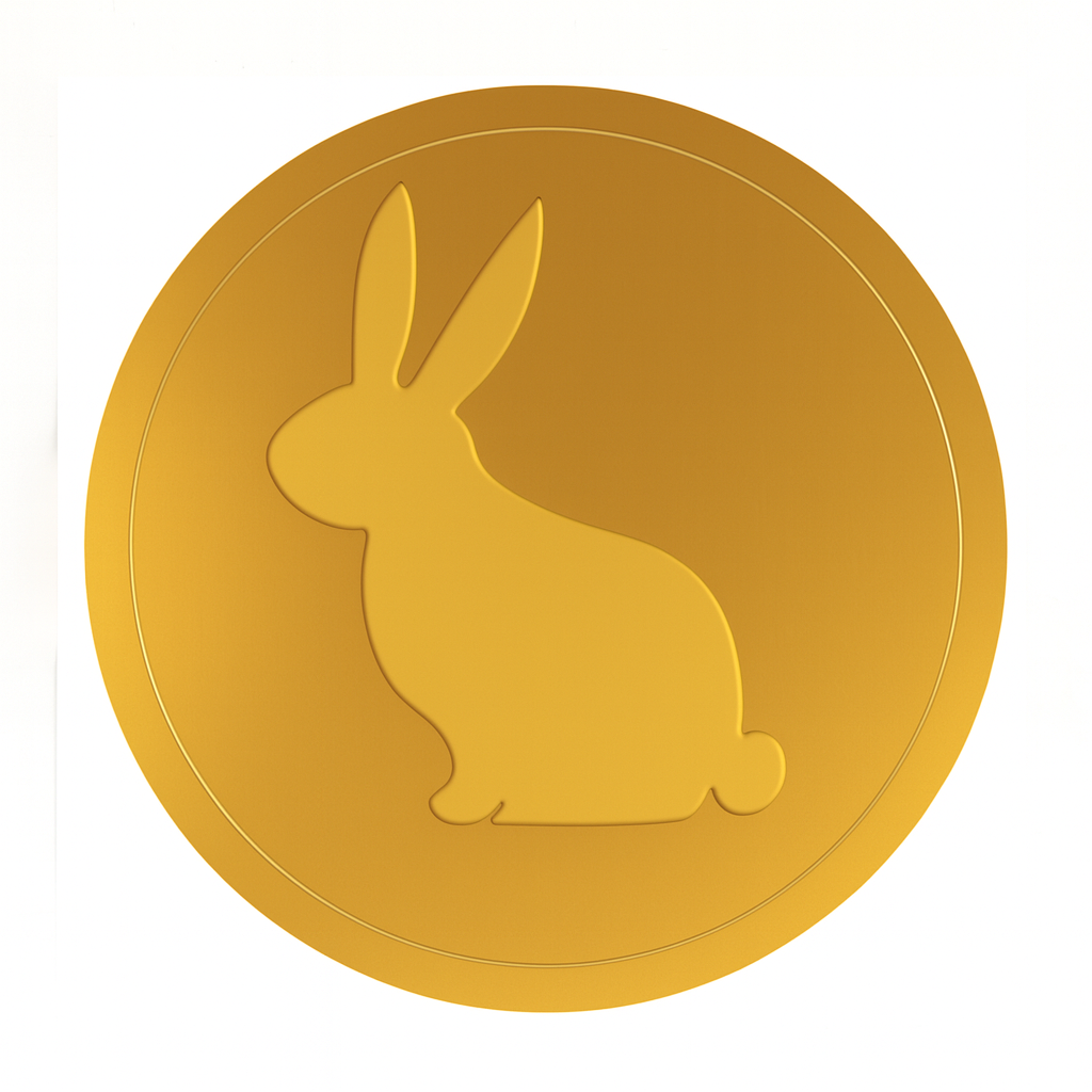 Bunny Line-up - Easter Card