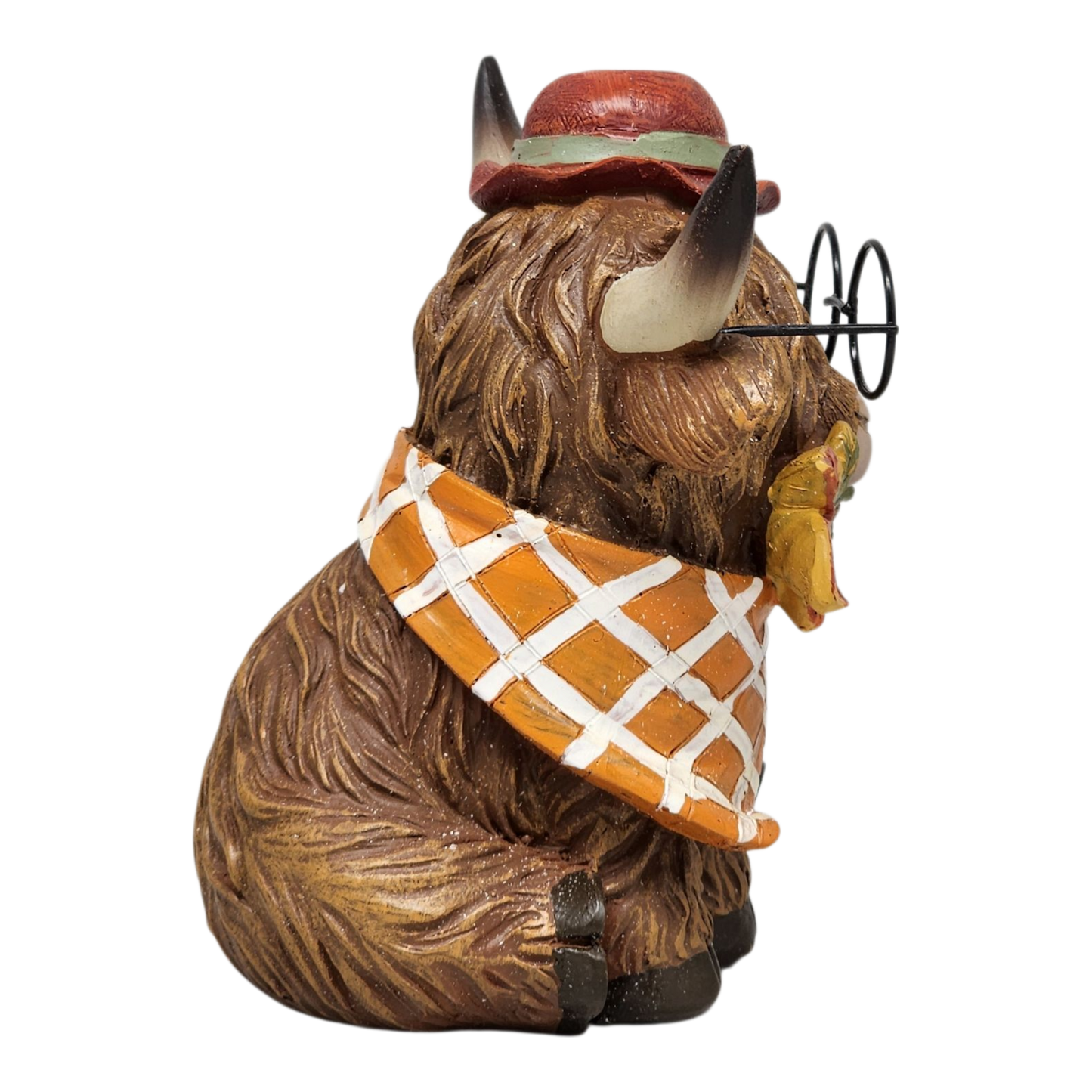 Dapper Highland Cow Figurine - Girl - 5 Inch