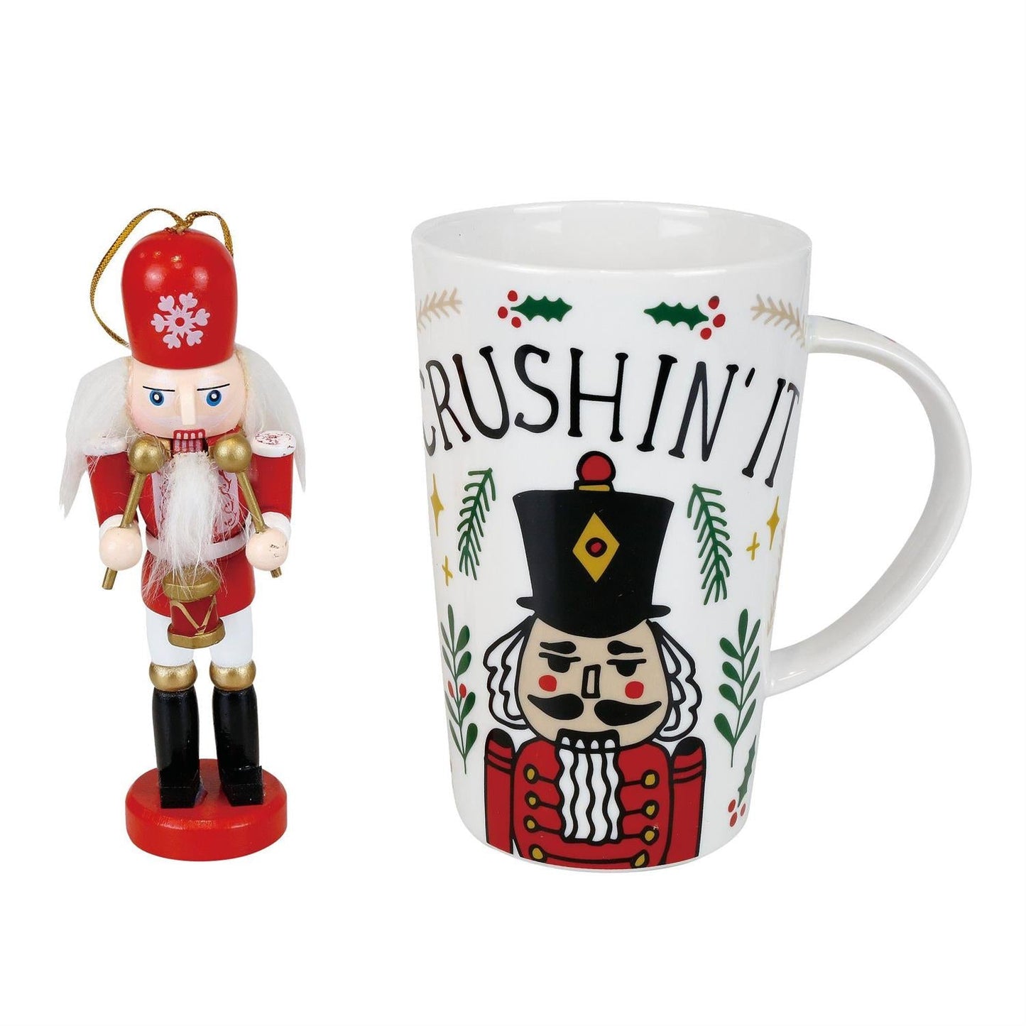 Crushing the Holidays: Nutcracker Ornament and Mug Set of 2