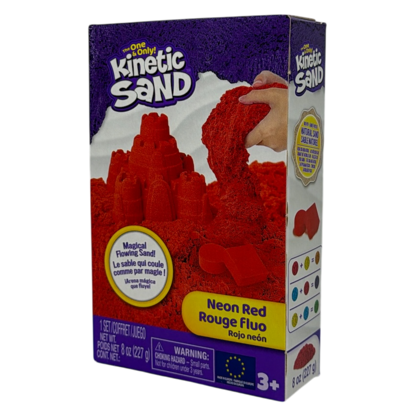 Kinetic Sand - 8 oz Neon Sand Box - Red
