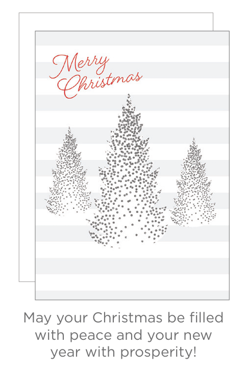 Wonders of Winter Collection – Silver Dot Trees