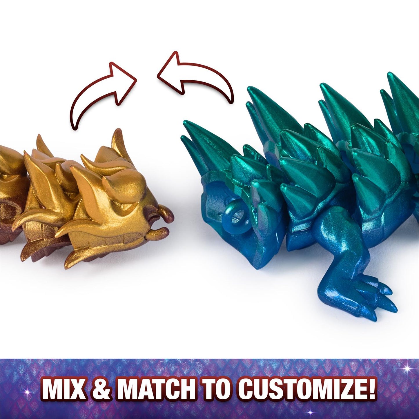 CrystaLynx Dragons 12.5-inch Articulated Collectible Surprise Egg