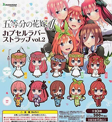 The Quintessential Quintuplets Rubber Strap Gashapon Capsule Toy | Official Licensed Figure
