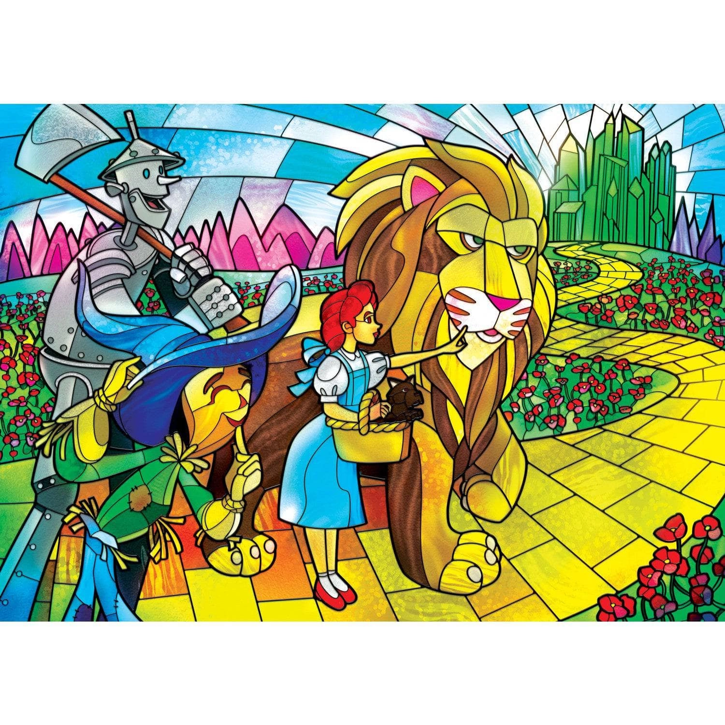Stained Glass - Wizard of Oz 500 Piece Jigsaw Puzzle