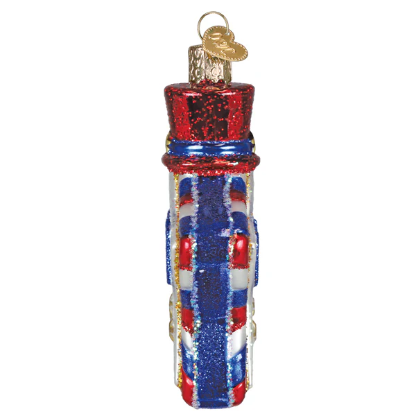 USA Star Glass Ornament