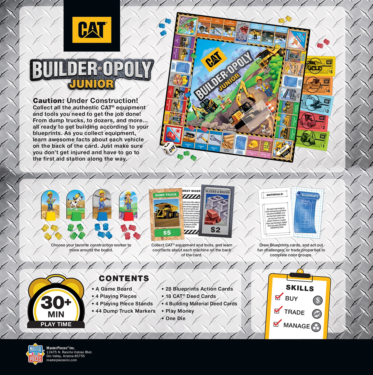 CAT - Builder Opoly Junior Board Game