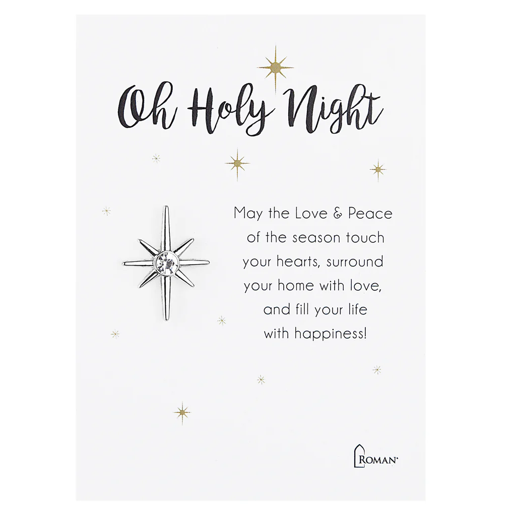 Oh Holy Night - Silver North Star Pin