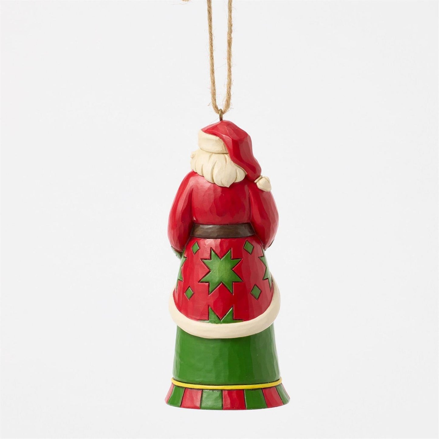 Santa with John Deere Tractor Ornament
