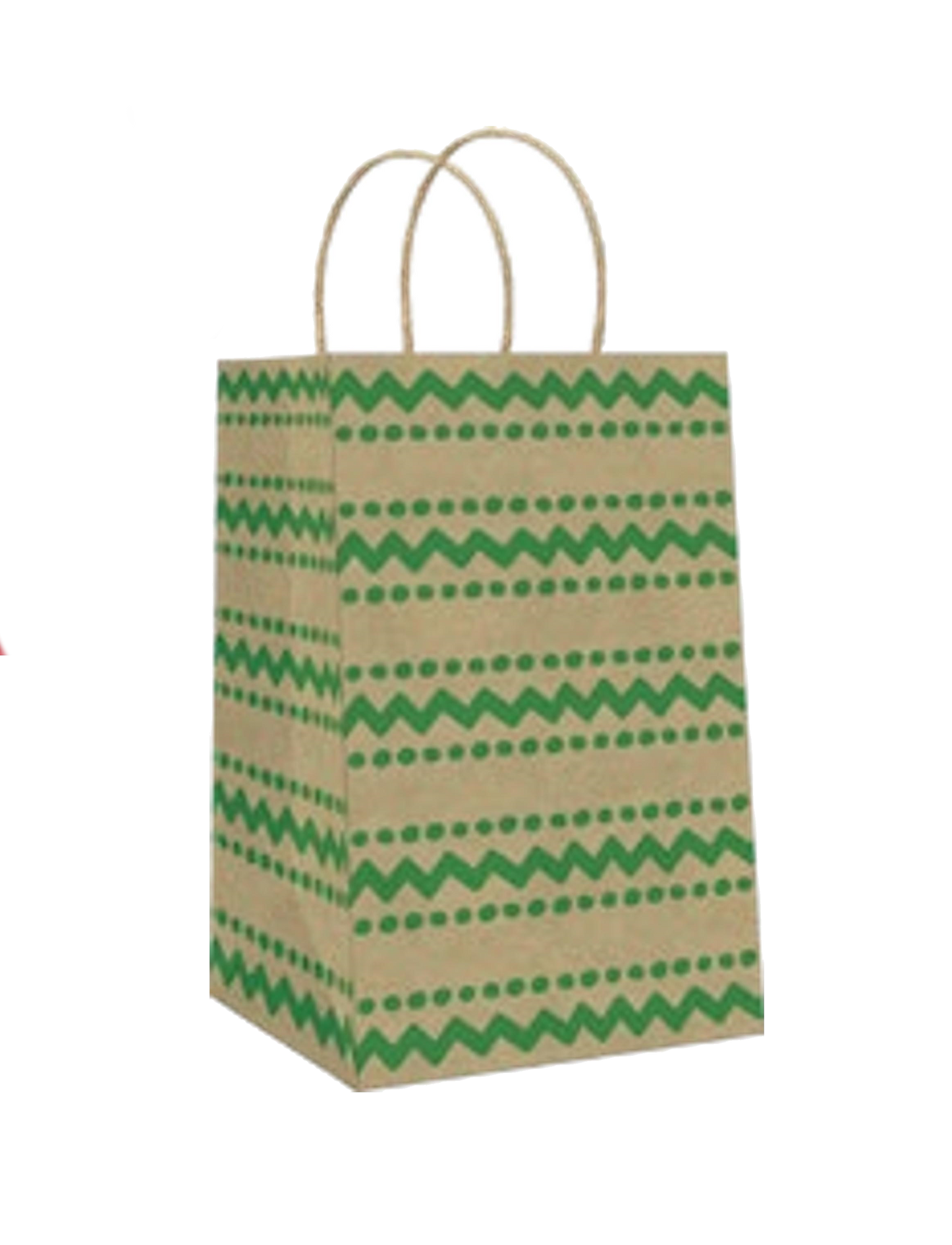 Foil Accented Kraft Treat Bag - 8 Pack -