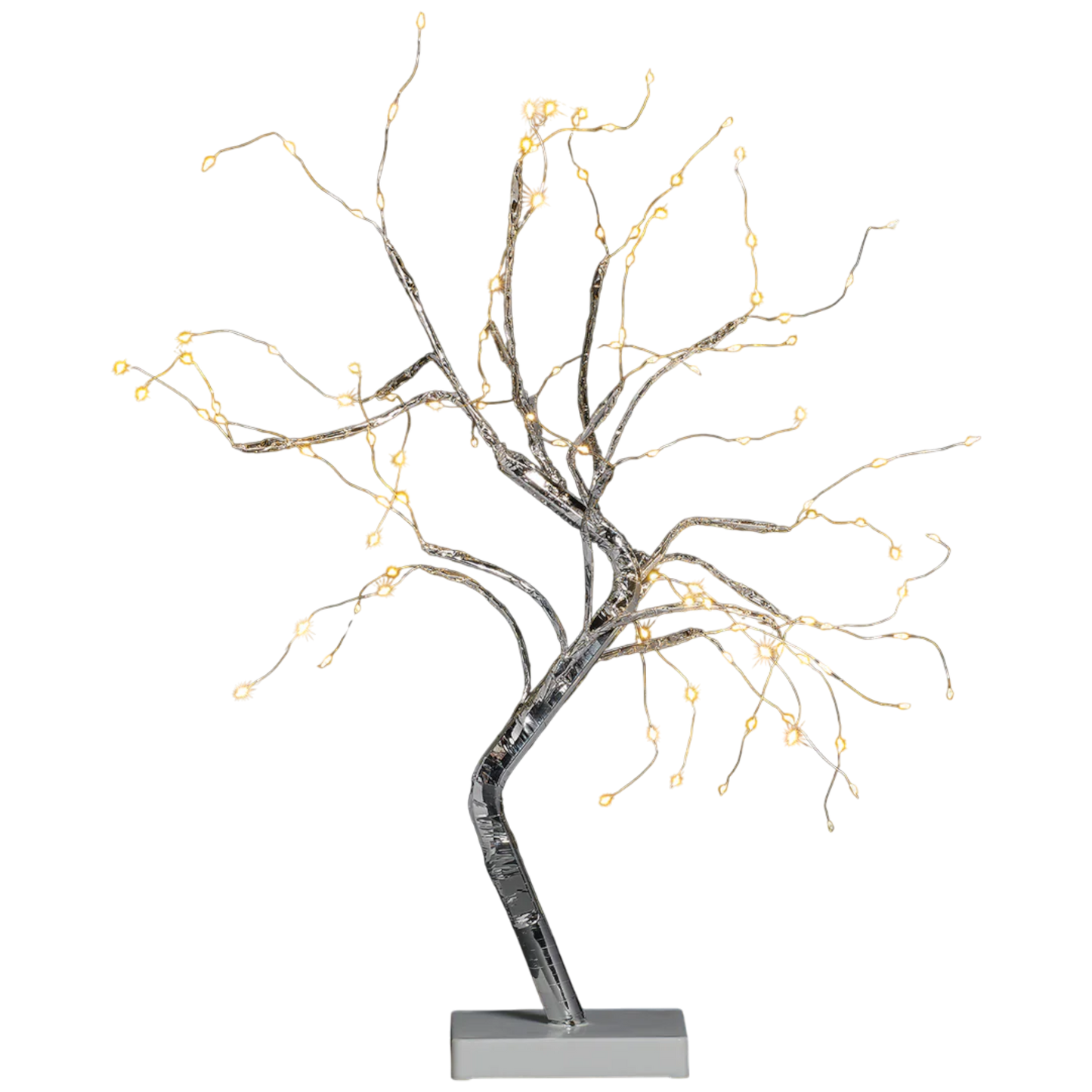 Starry Light Silver Pre-Lit Acrylic Tree
