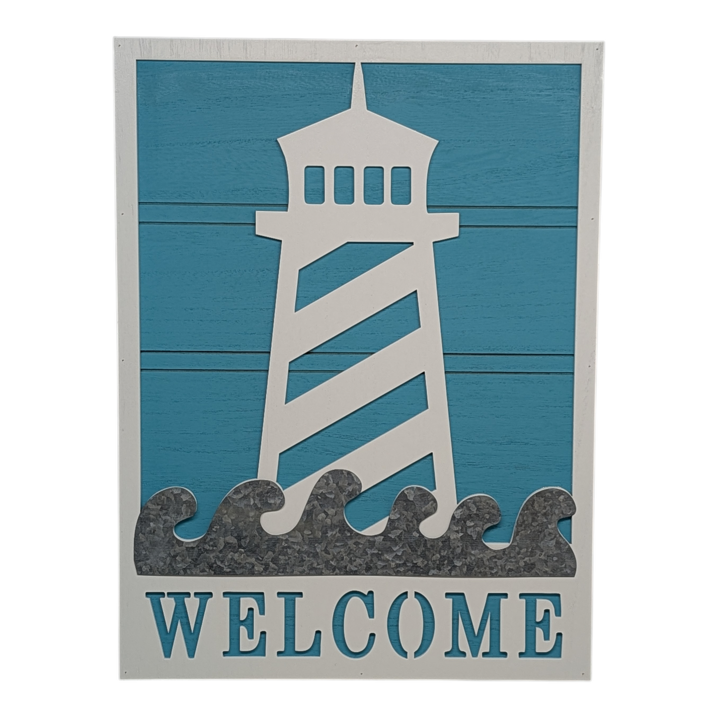 Lighthouse Design Welcome Wall Sign