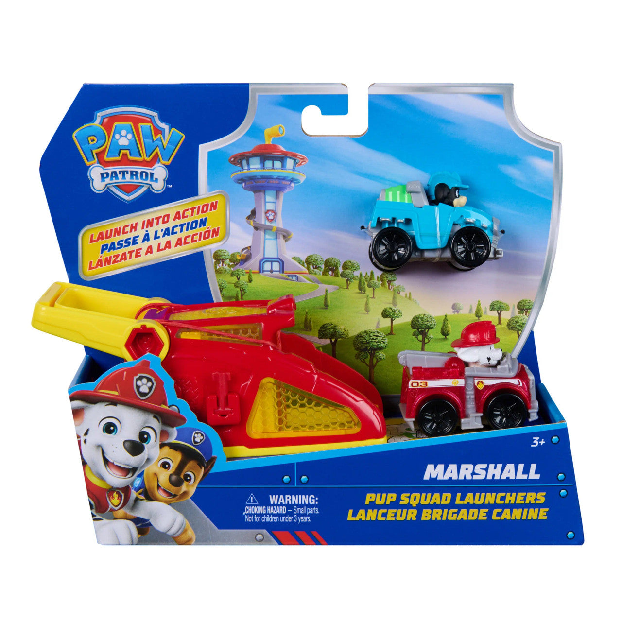 PAW Patrol Marshall Pup Squad Launcher with Rex Racer