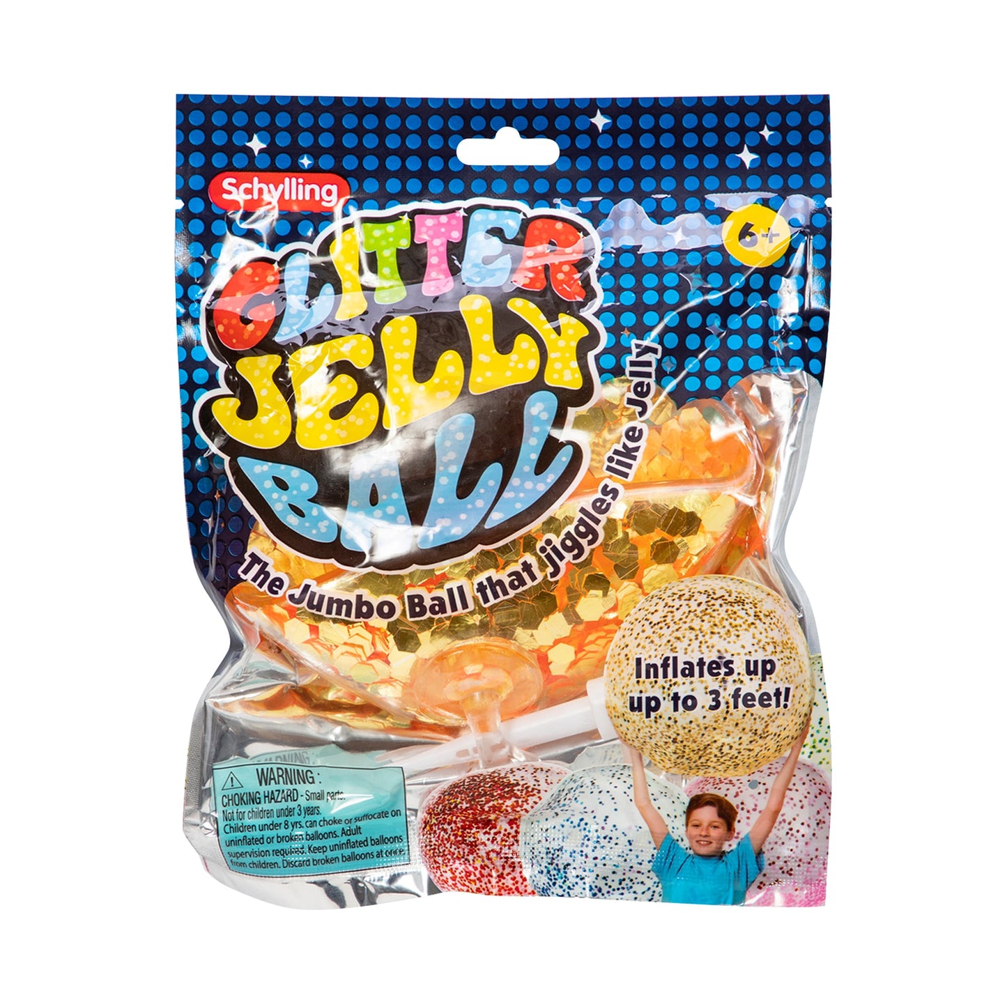 Jumbo Glitter Jelly Ball -