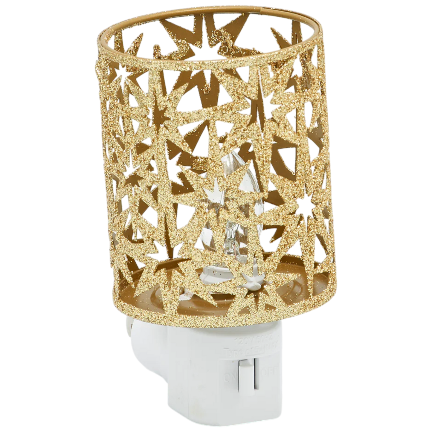 Gold Star Cutout Pattern Night-Light
