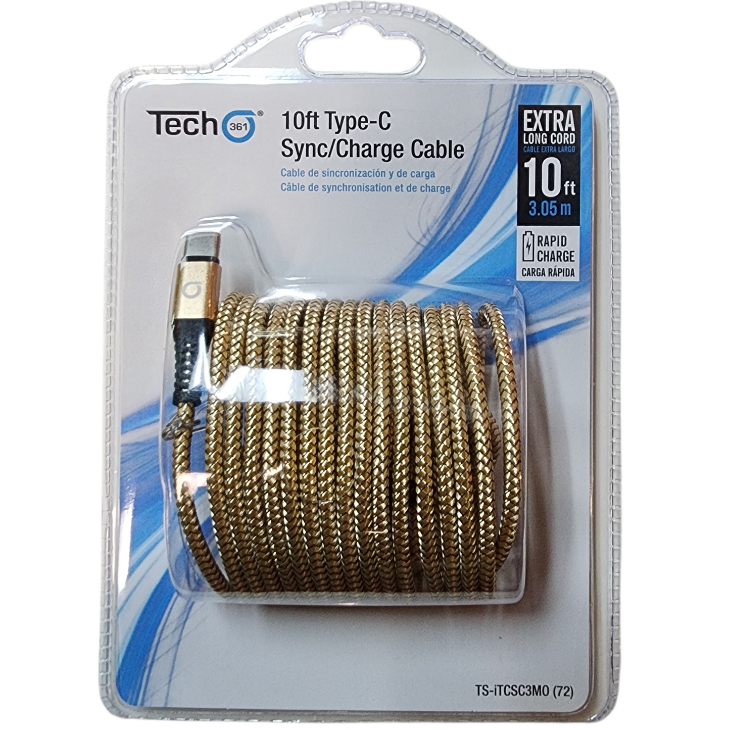 Type-C 10 Foot Sync/Charge Cable -