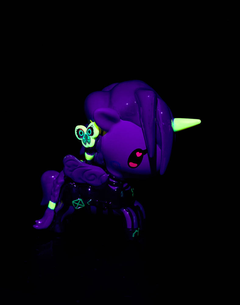 tokidoki x ARCANE Unicorno Black Light Chrome Blind Box – League of Legends Collab Mystery Figure