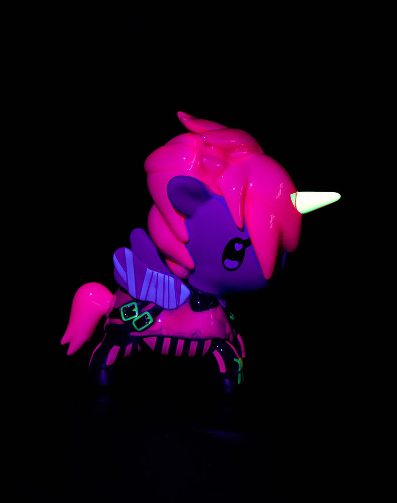 tokidoki x ARCANE Unicorno Black Light Chrome Blind Box – League of Legends Collab Mystery Figure