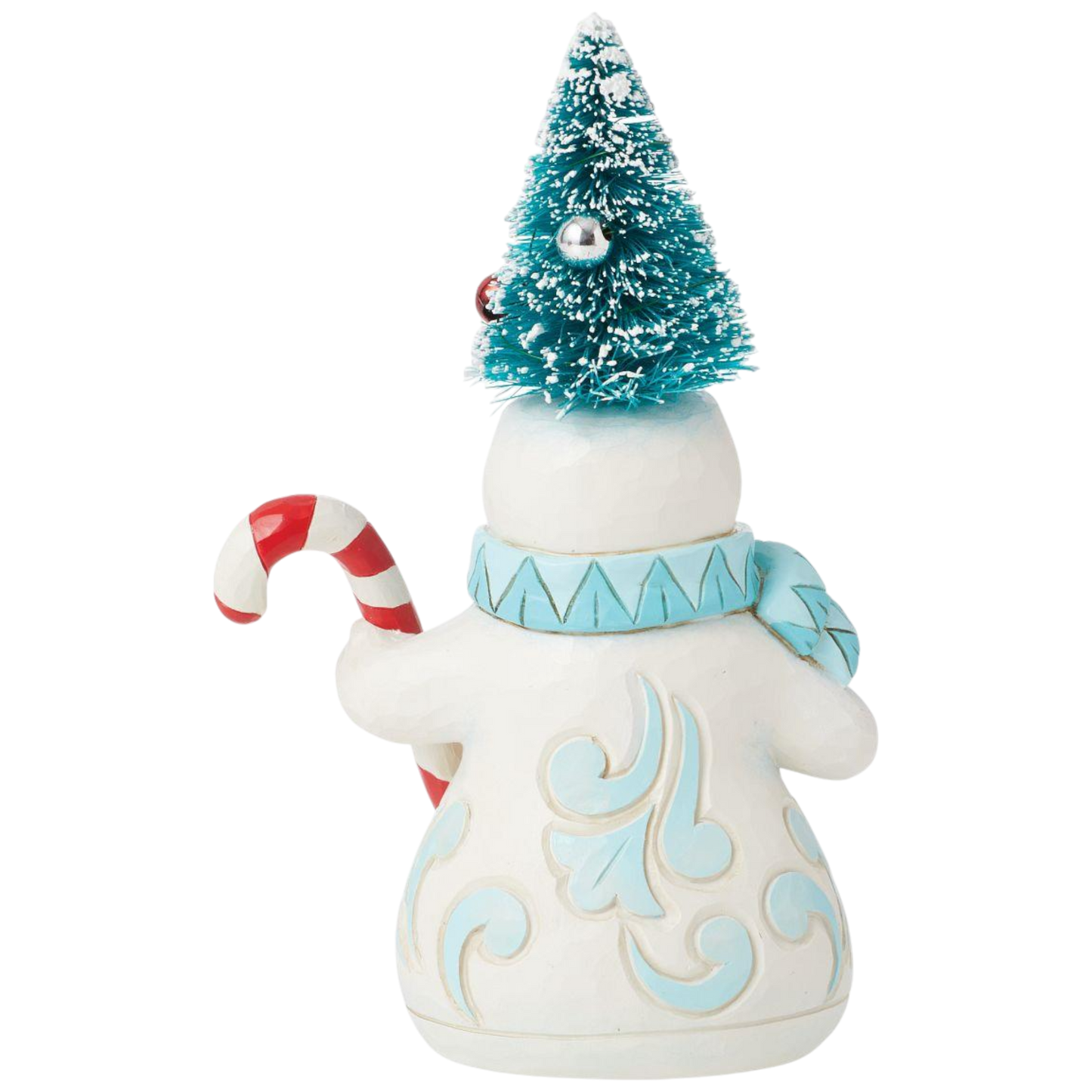 Snowman with Sisal Tree Hat Figurine