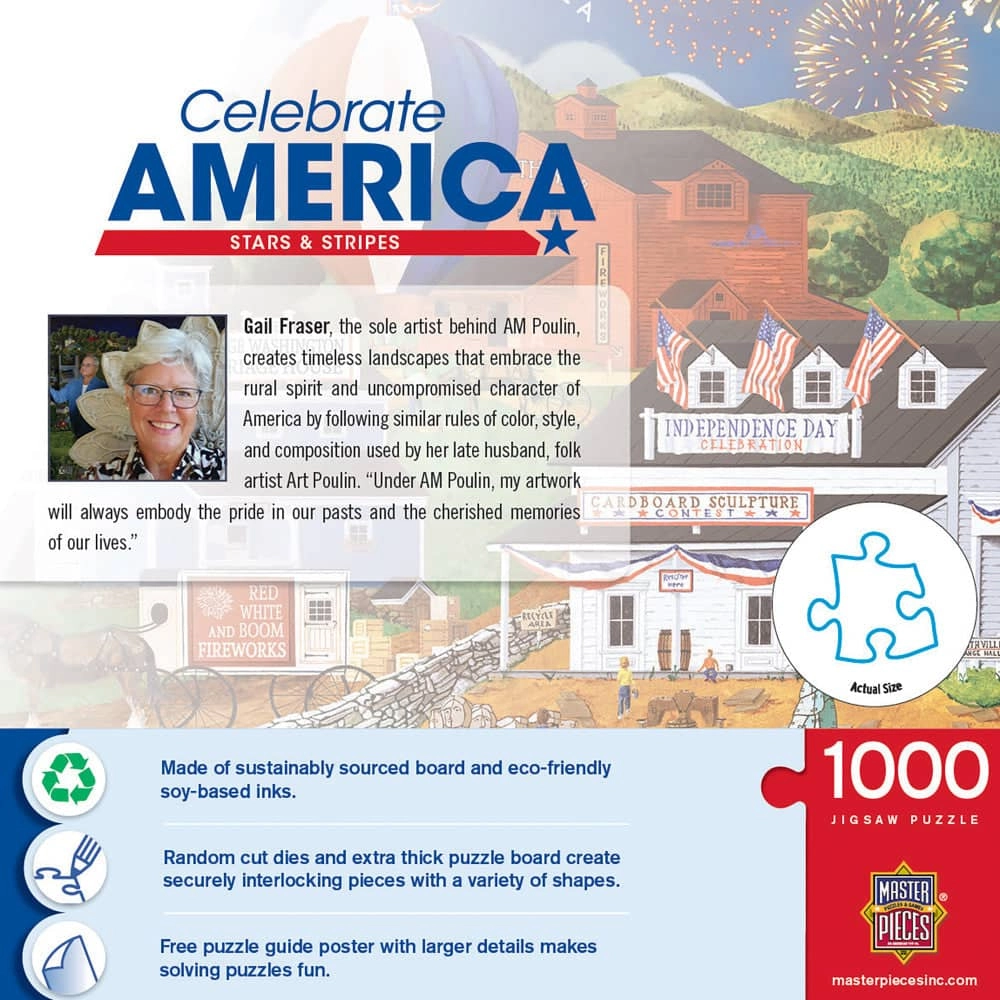Celebrate America - Stars & Stripes 1000 Piece Jigsaw Puzzle
