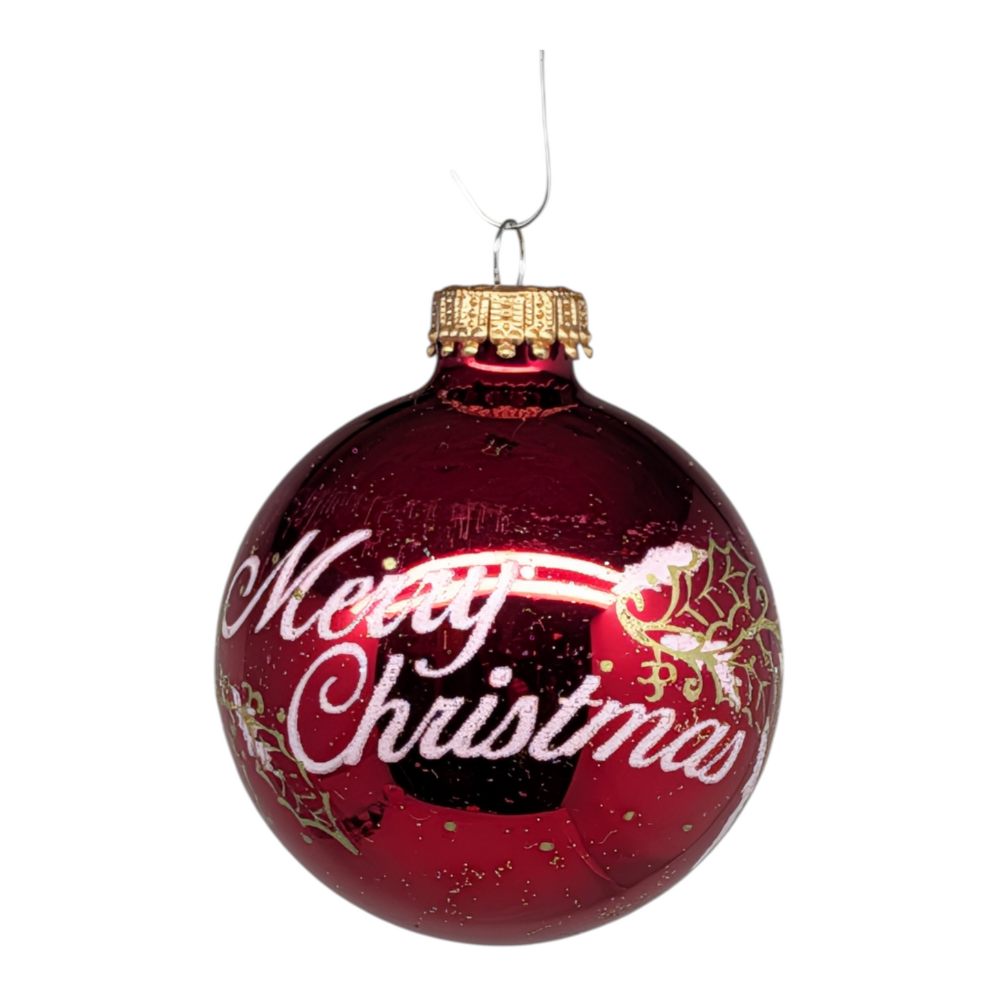 Krebs Value Glass Ornament 4 pack - Red/Green Merry Christmas
