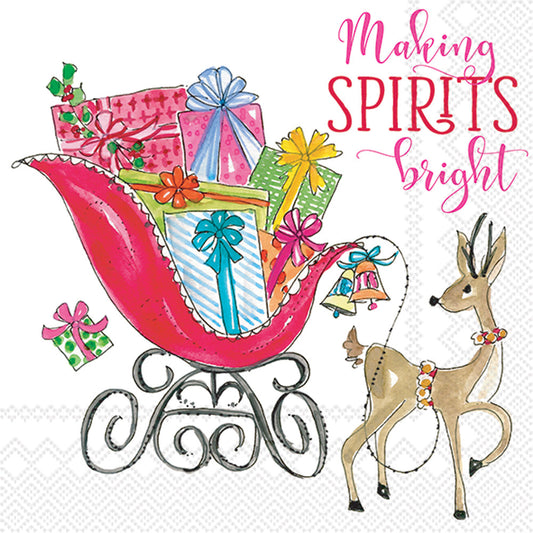 Rosanne Beck - Making Spirits Bright Cocktail Napkin