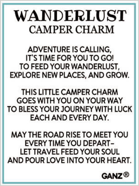 Wanderlust Camper Charm - A Charm for Adventurous Spirits