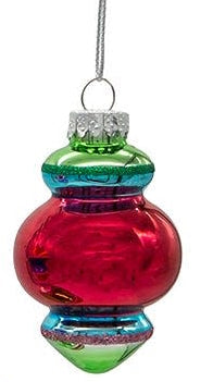 Glass Early Years Ornaments -  Red and Green