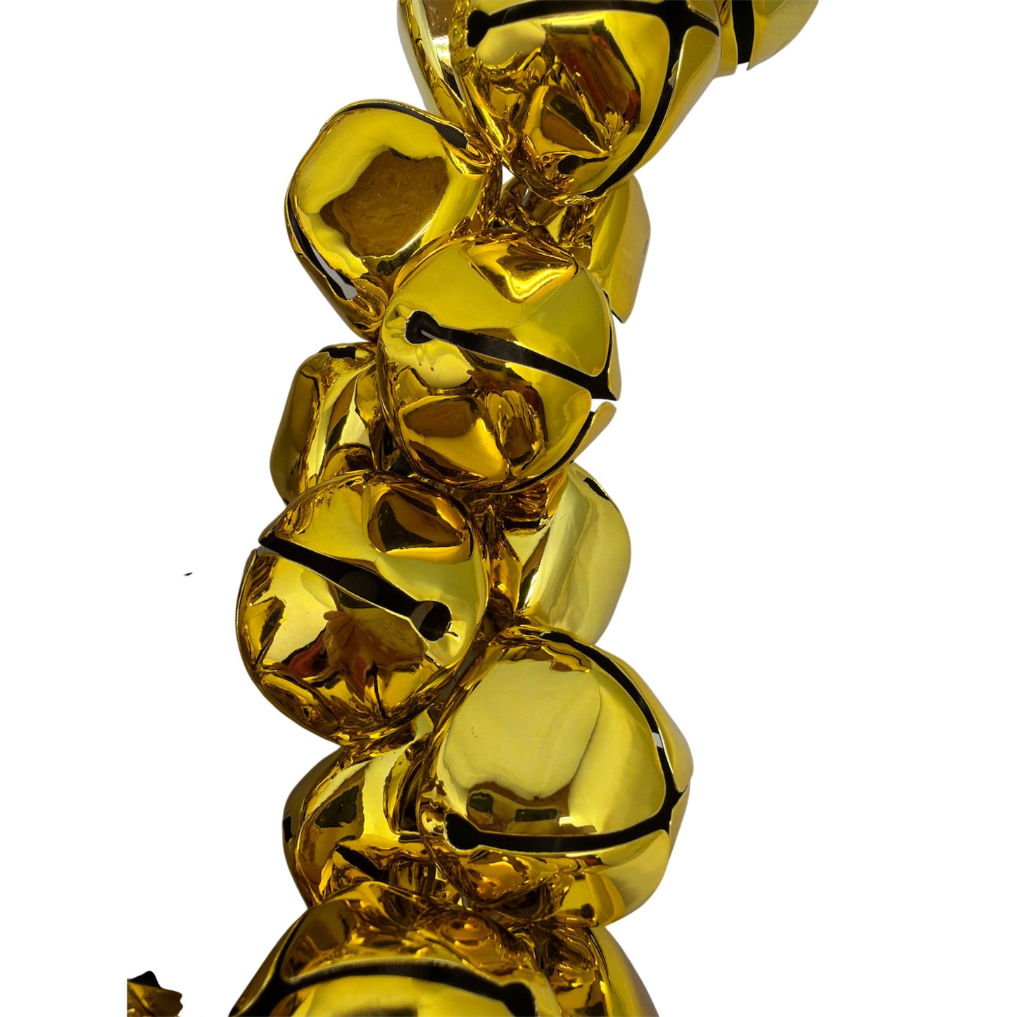 70 Inch Metal Jingle Bell Garland - Gold
