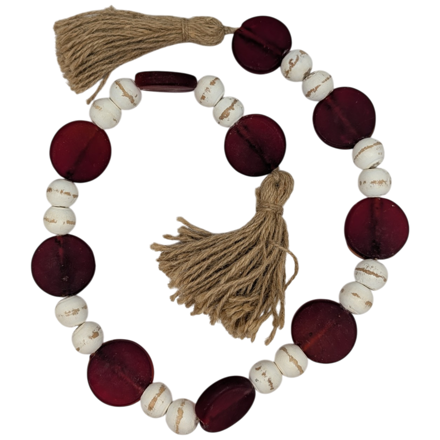 The Burgundy Jewel Garland - 36 Inch