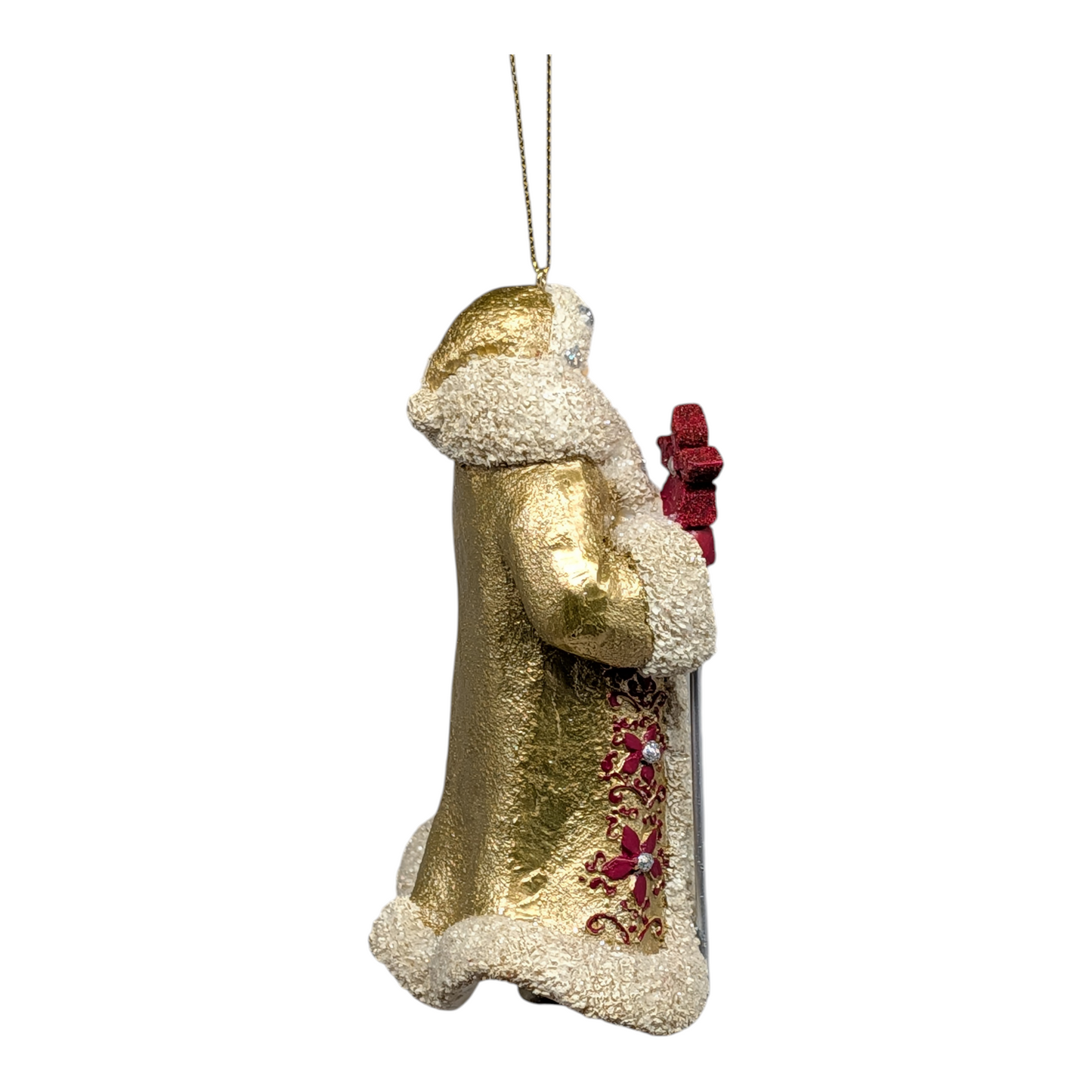 Holiday Diamonds Standing Santa with Staff
