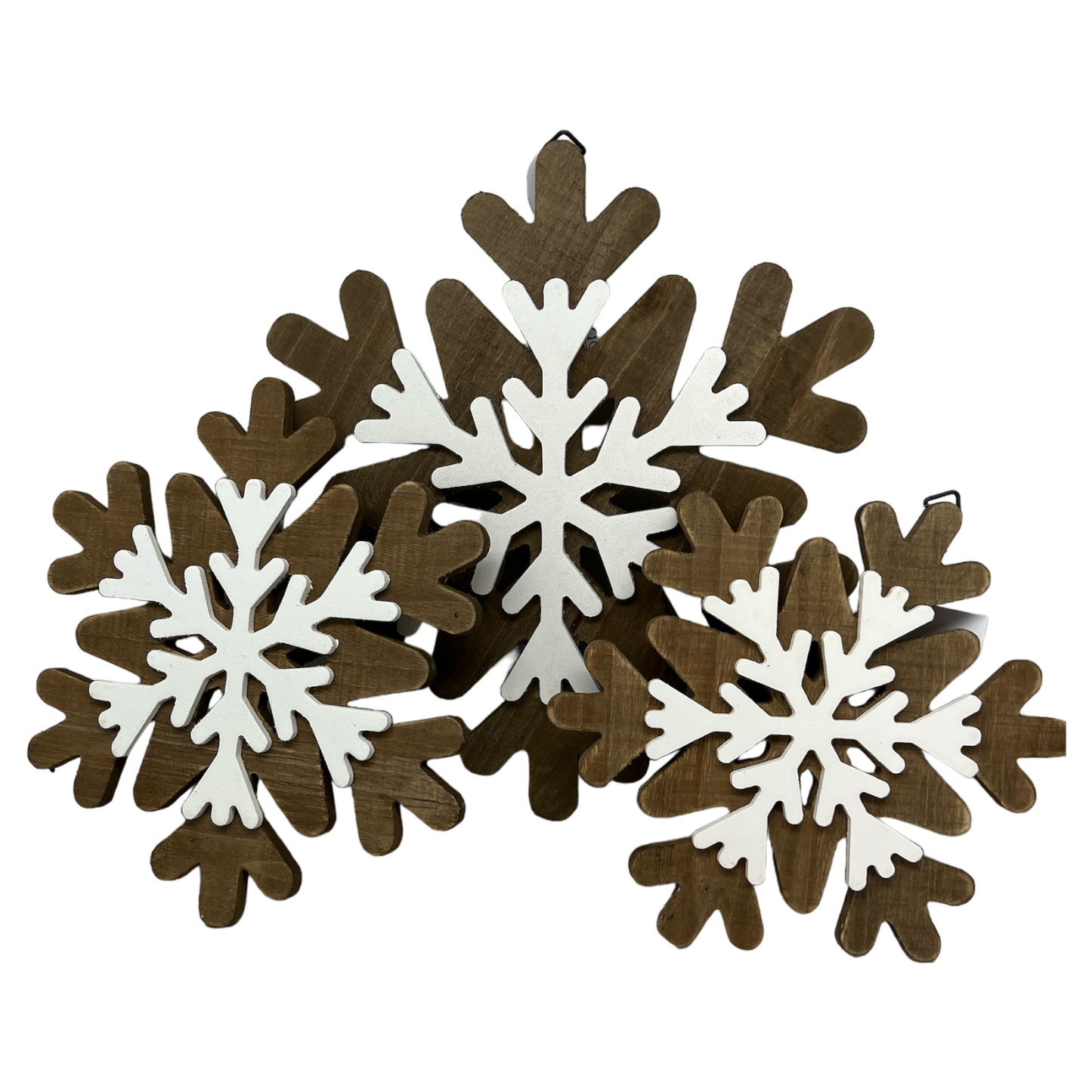 Wood Layered Snowflake Decor -