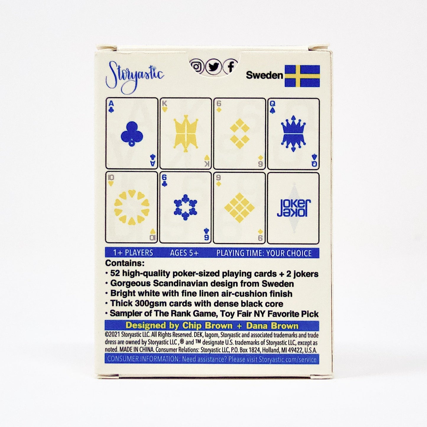 DEK of Cards: lagom (Sweden) - Impeccably Designed Scandinavian Playing Cards