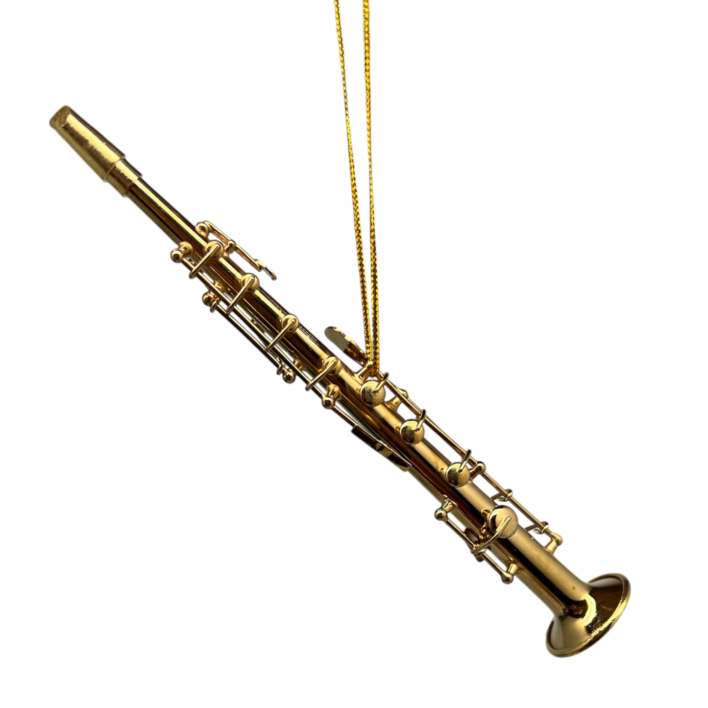 Brass Clarinet Ornament In A Case