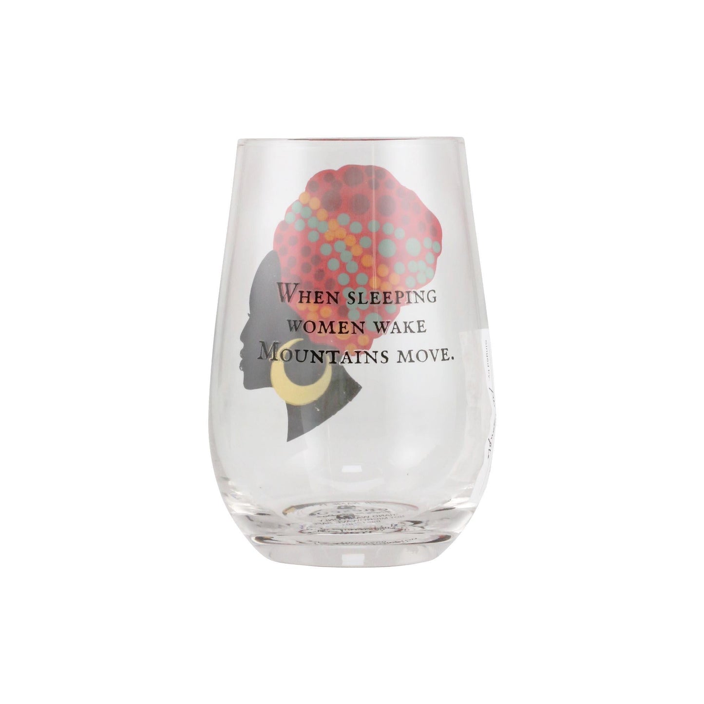 Move Mountains Stemless Wine Glass