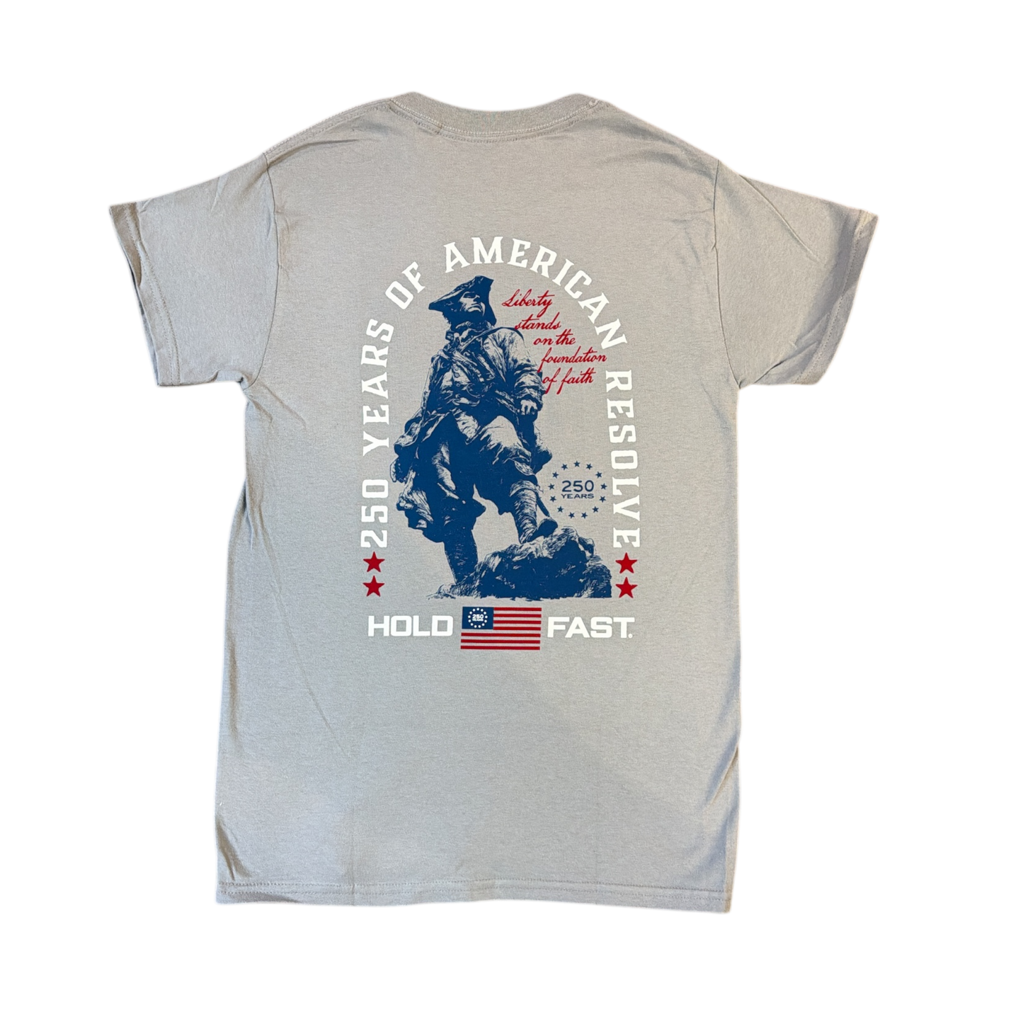 Hold Fast Colonial Soldier Grey T-Shirt -