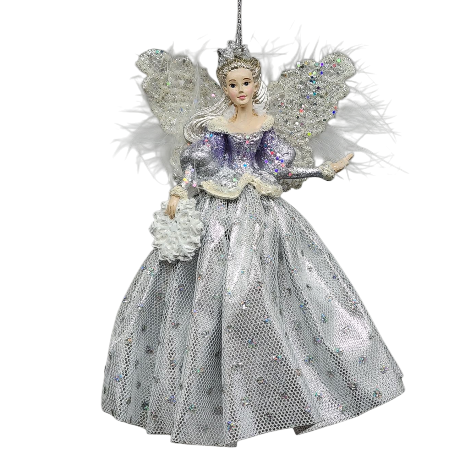 Lavender Snow Queen Ornament -