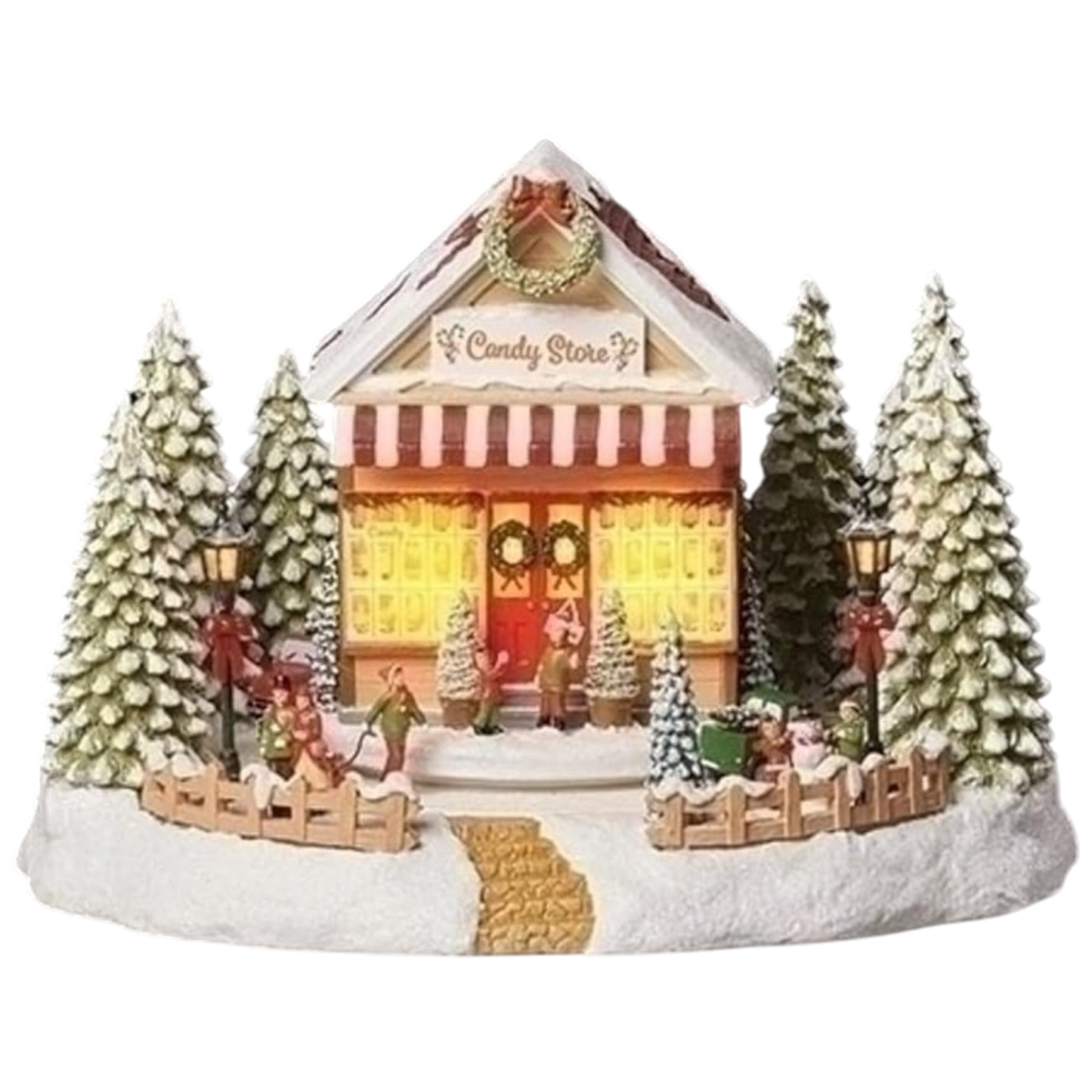 Musical Animated Lighted Candy Store – 8 Inch